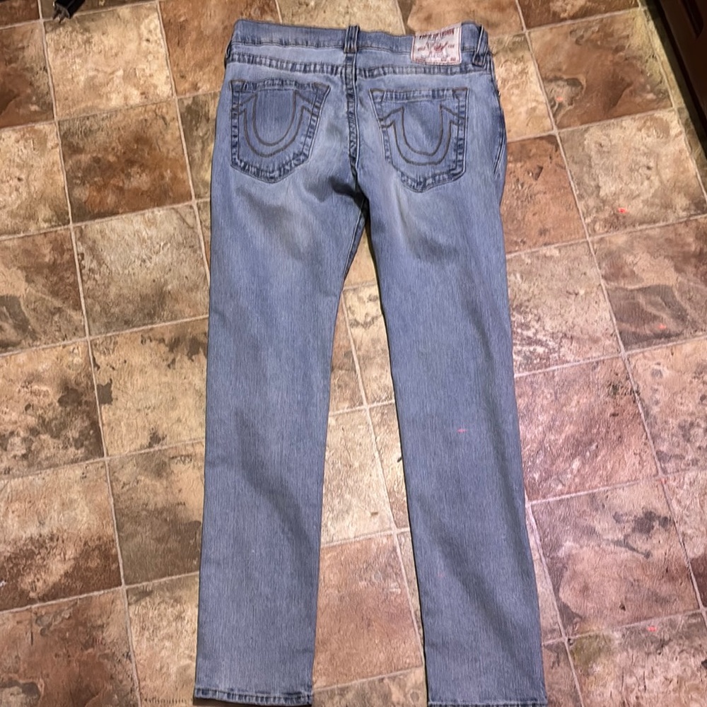 Light Blue True Religon Rocco Relaxed Skinny Jeans